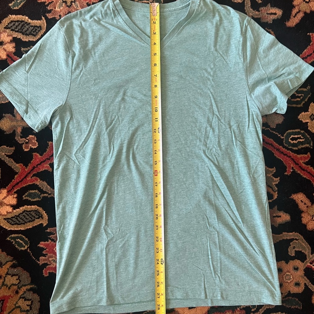 J crew V neck Slim Wash Light Green T-Shirt